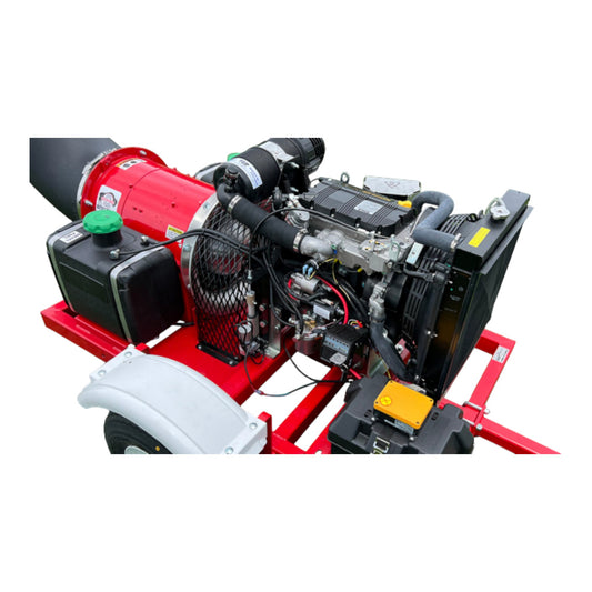 Buffalo Turbine Cyclone BT-D1003 Debris Blower with high-powered diesel engine, heavy-duty turbine, and 360-degree directional airflow nozzle