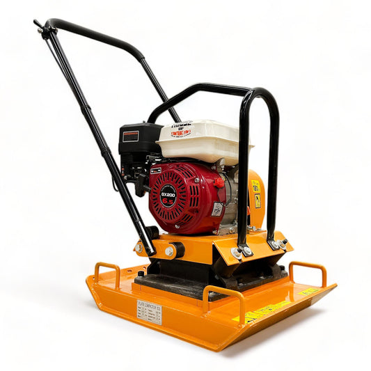 C100 17 Inch Commercial GX200 Plate Compactor + Reversible Handle