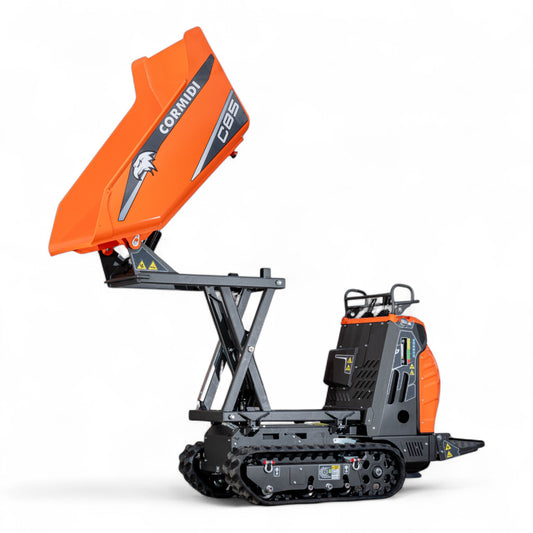 Dumper hidrostático de orugas Cormidi C85 HI, capacidad de carga de 800 kg (1764 lb)