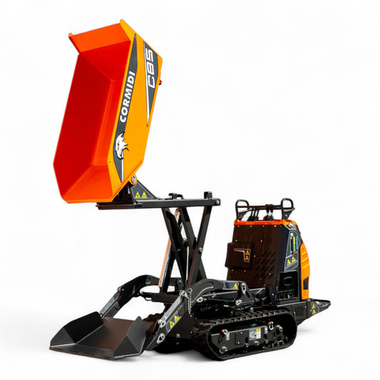 Cormidi C85 HIAC-HIACW Hydrostatic Self Loading Hi-Tip Track Dumper, 800 kg (1764 lb) Load Capacity