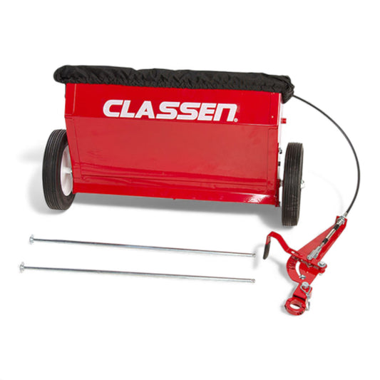 Classen TS-20 20-inch Honda GX160 walk-behind turf seeder with durable seed hopper and precision seed distribution