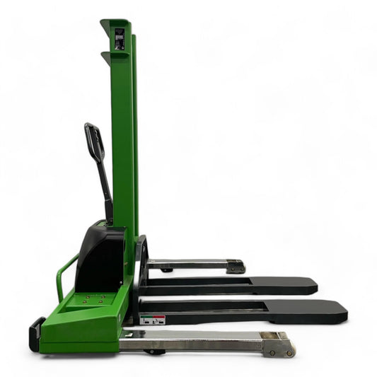 ELES10EAW - Semi Electric Self Loading Pallet Stacker 2204 lb + 51'' Capacity - CSA and UL Certified