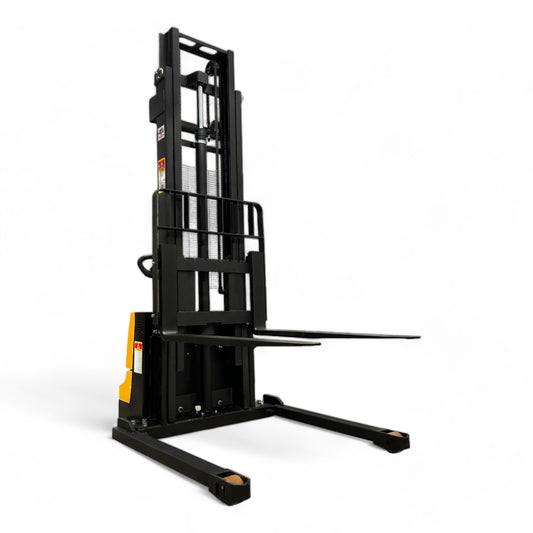 ESC12M33 - Electric Wide Leg Pallet Stacker 1200 kg (2640 lbs) / 1500 kg (3307 lbs) + 130'' Capacity - CSA and UL Certified