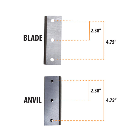HOC GS650PRO Wood Chipper Carbon Alloy Steel Blades