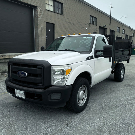 2012 Ford F-350 Flatbed Truck with Drop-Down Side Rails and Hydraulic Liftgate A