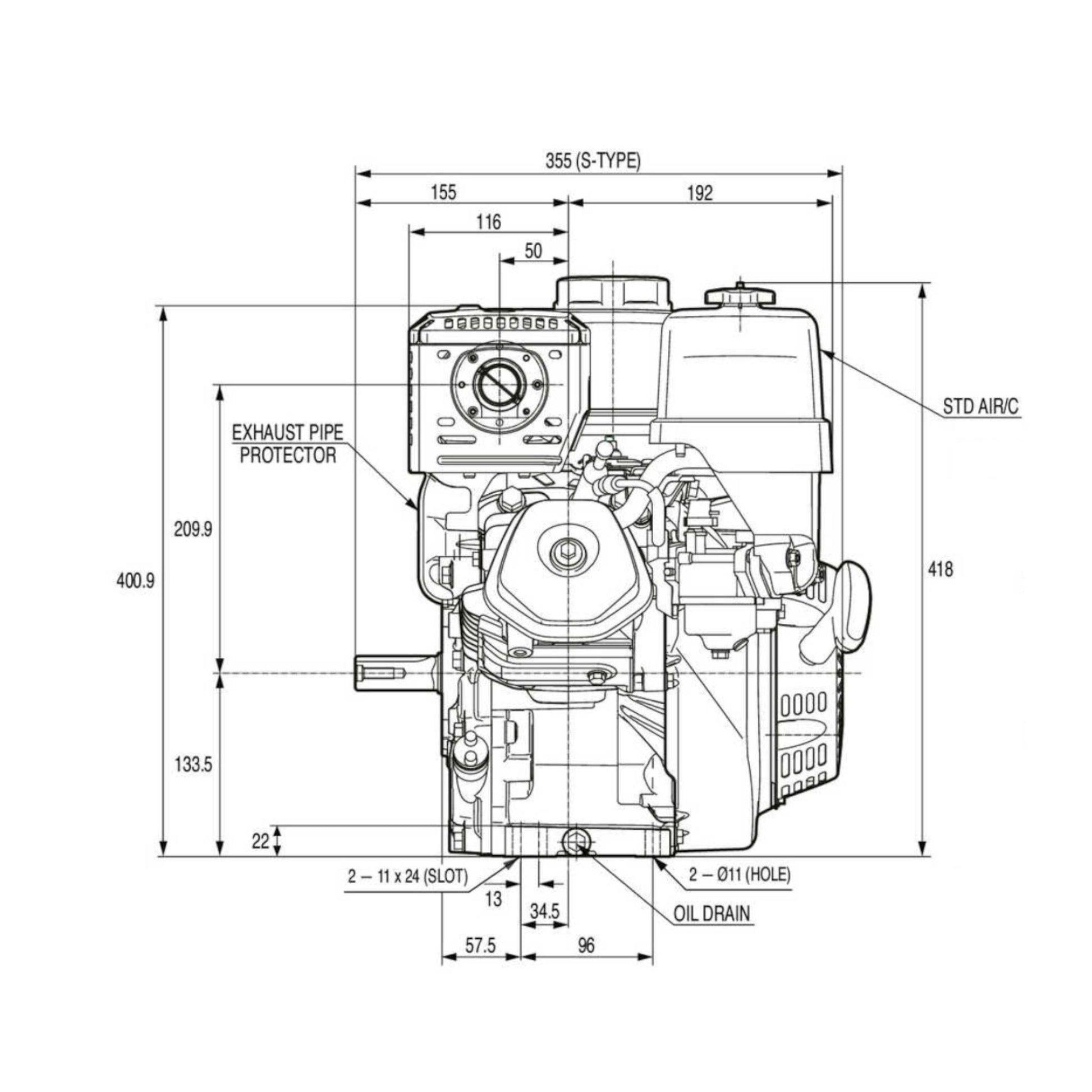 Honda GX270 9 HP Engine