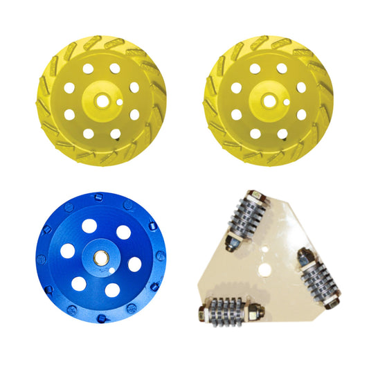 EDCO 7 Inch Turbo Edge Grinder Accessories