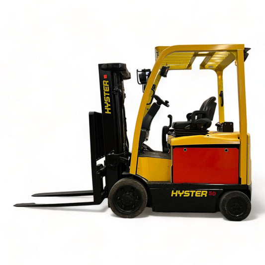 Hyster E50XN33 Electric Forklift + New Battery + 5000 lbs + 189'' Capacity
