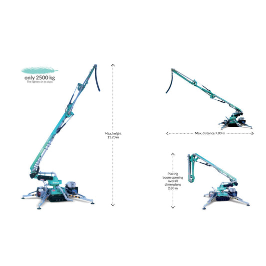IMER GERRIS 800 Self-Propelled Crawler Concrete Placing Boom
