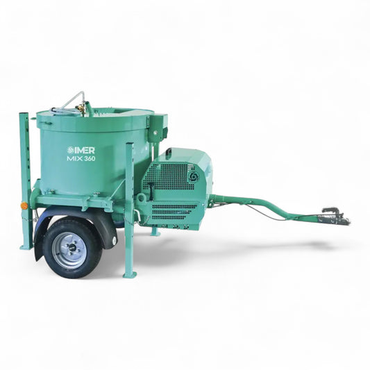 IMER MIX 360 PLUS Towable Vertical Shaft Paddle Mixer