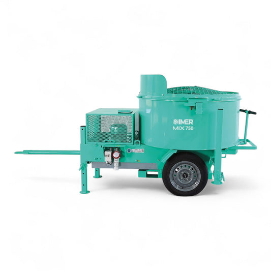 IMER MIX 750 Towable Vertical Shaft Paddle Mixer