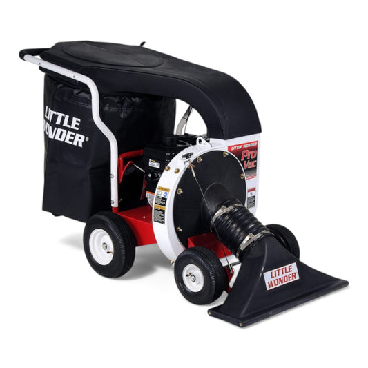 Little Wonder Pro Vac Briggs & Stratton Vanguard debris vacuum with high-capacity impeller and heavy-duty collection system