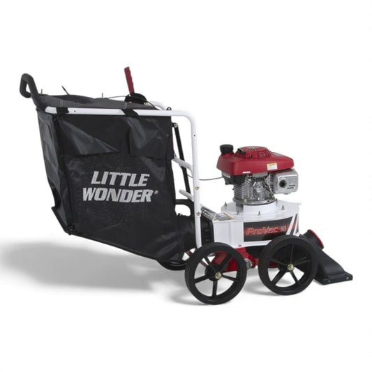Little Wonder Pro Vac SI debris vacuum with heavy-duty suction, steel housing, and large-capacity collector