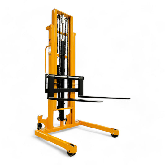 SYCW118 - Wide Leg Hydraulic Stacker 1000 kg (2204 lbs) + 118'' Capacity - CSA and UL Certified