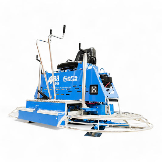 Bartell TITAN88 Ride On Power Trowel, CVT Clutch, 180 RPM, Kohler ECH749 ENGINE 26.5HP EFI