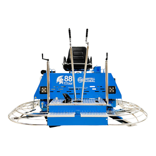 Bartell TITAN88 Ride On Power Trowel, CVT Clutch, 180 RPM, Kohler ECH749 ENGINE 26.5HP EFI