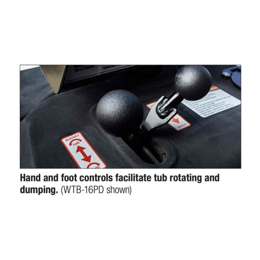 Whiteman WTB-16PD Honda 22 HP Hydraulic Rotational Track Dumper 1133.98 Kg (2500 Lb) Load Capacity