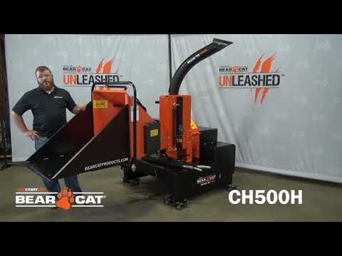 Crary Bear Cat CH500H 5 Inch Skid Steer Hydraulic Powered Wood Chipper - 15-22 GPM B