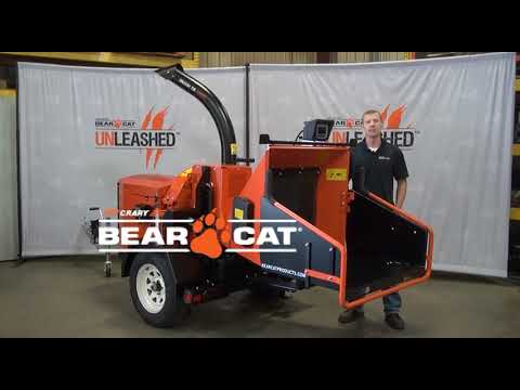 Crary Bearcat CH611DH 6 Inch Hydraulic Towable Wood Chipper - Kubota Diesel 24.8 HP Engine B