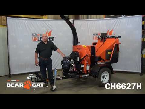 Crary Bearcat CH6627H 6 Inch Towable Wood Chipper - Briggs & Stratton Vanguard 23 HP Engine B