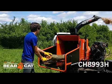 Crary Bearcat CH8993H 9 Inch Hydraulic Towable Turntable Wood Chipper - Briggs & Stratton Vanguard 35 HP Engine B