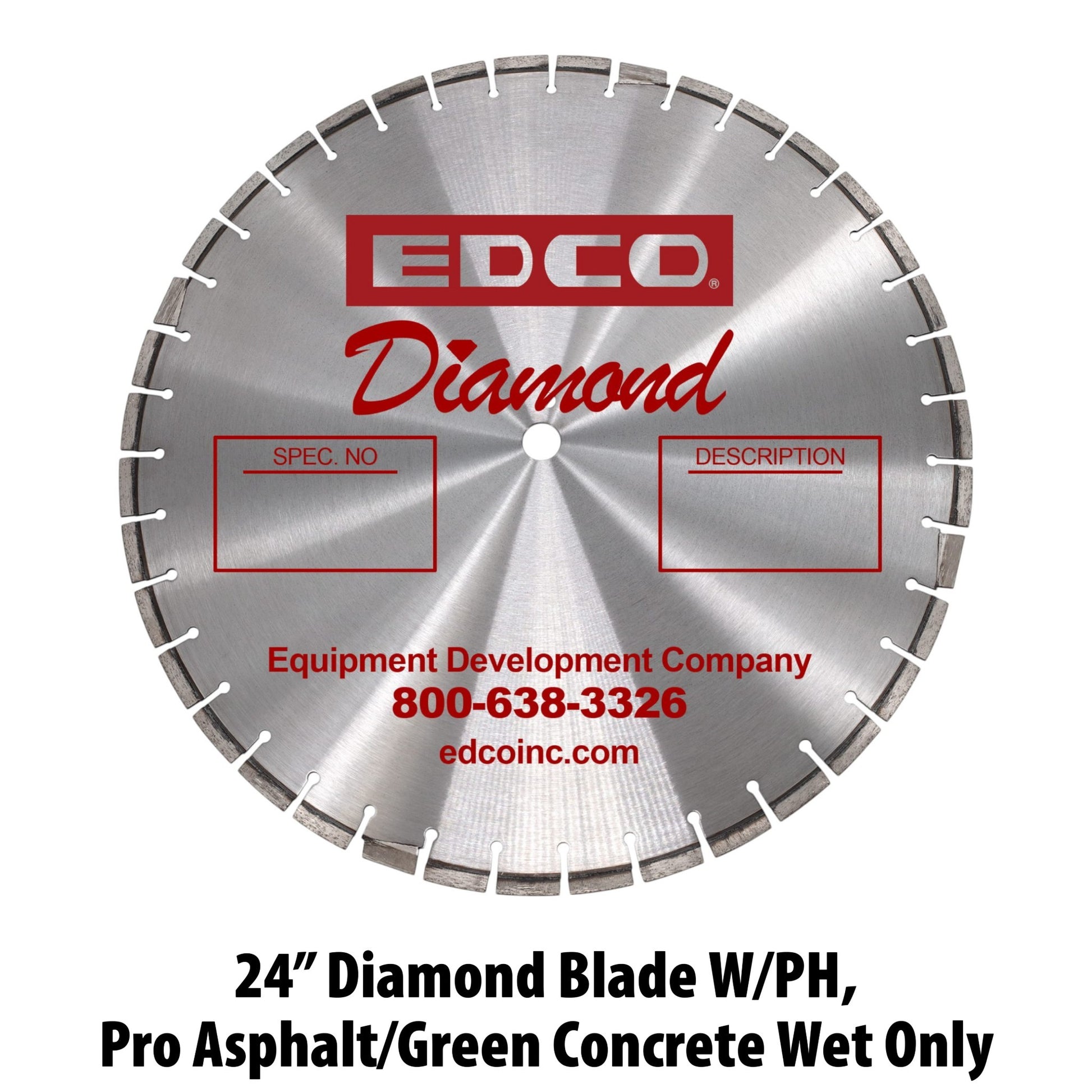 EDCO Concrete/Asphalt Saw Blades L