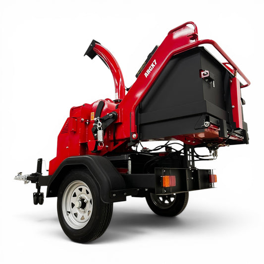 HOC ARCX7 Honda GX690 22 HP 7 Inch Towable Wood Chipper | Hydraulic Infeed | Electric Start | AISI 4140 Steel Drum | Assembled in North America B