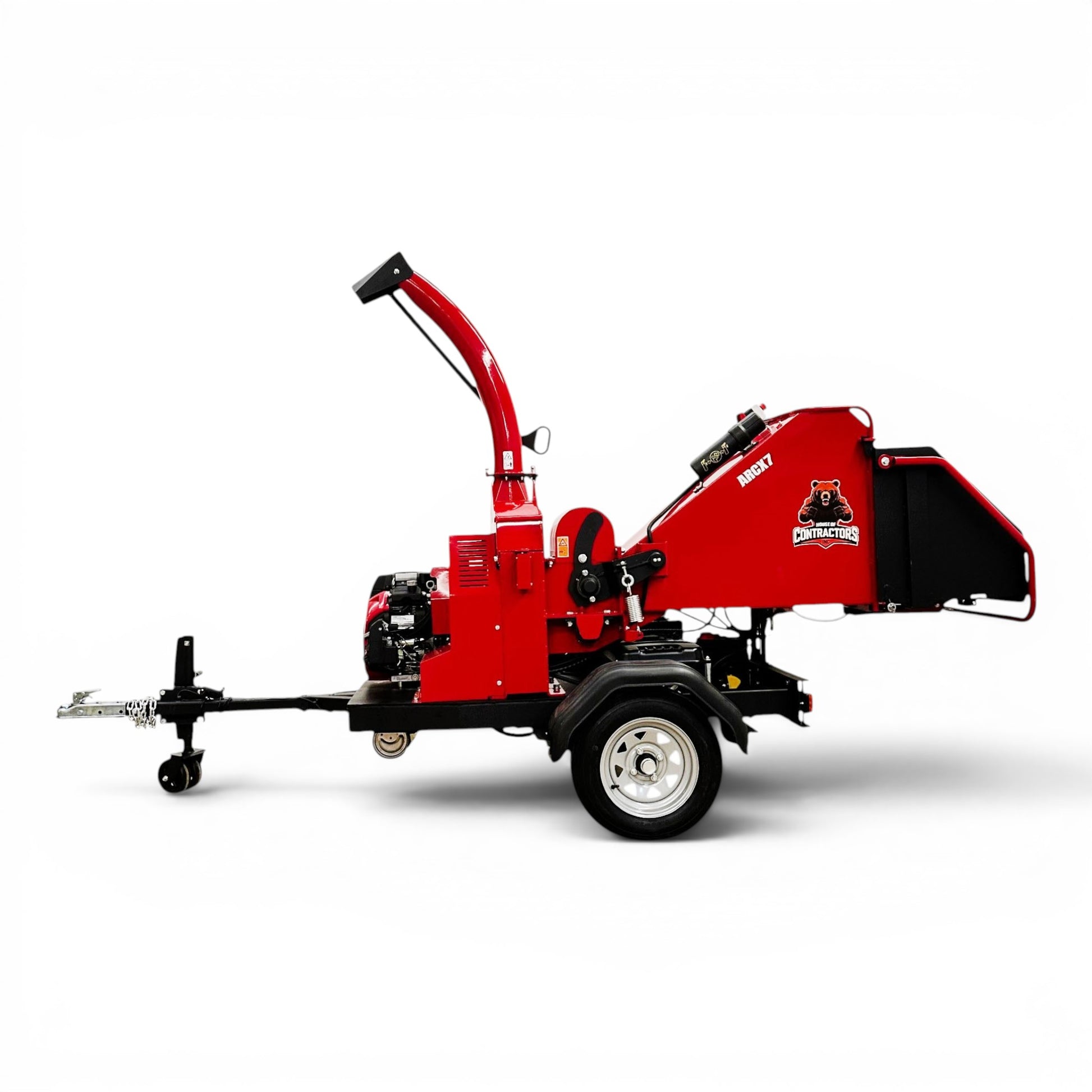 HOC ARCX7 Honda GX690 22 HP 7 Inch Towable Wood Chipper | Hydraulic Infeed | Electric Start | AISI 4140 Steel Drum | Assembled in North America E