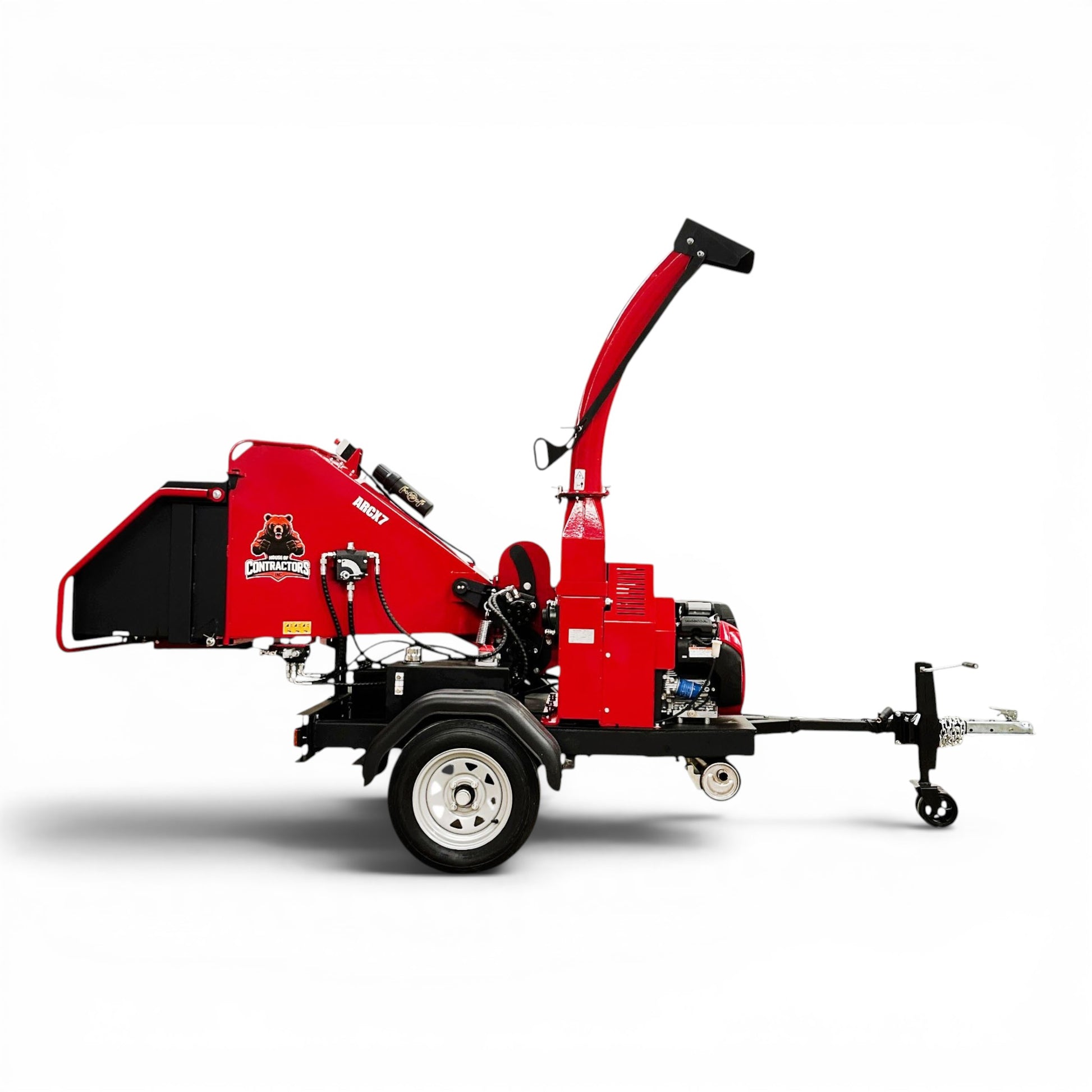 HOC ARCX7 Honda GX690 22 HP 7 Inch Towable Wood Chipper | Hydraulic Infeed | Electric Start | AISI 4140 Steel Drum | Assembled in North America F