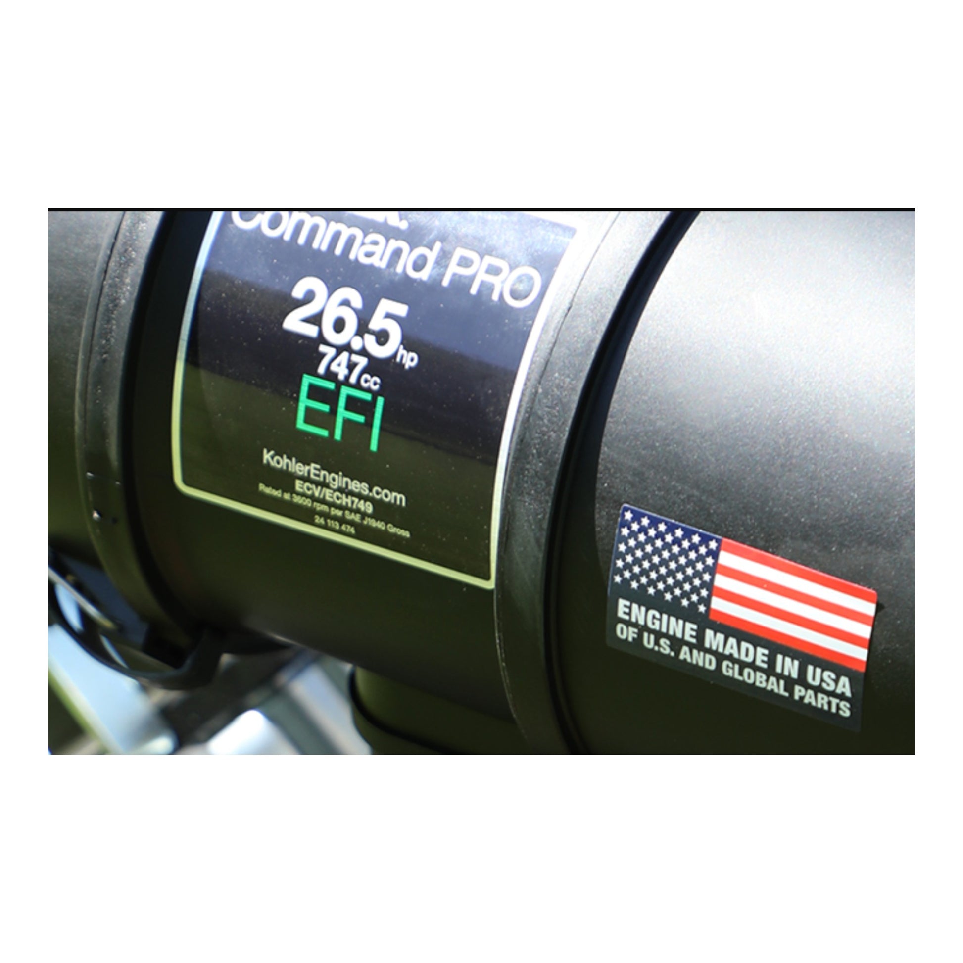 Buffalo Turbine Cyclone KB7 tour-behind turbine-style debris blower with 26.5 HP EFI engine and remote 360 degree nozzle