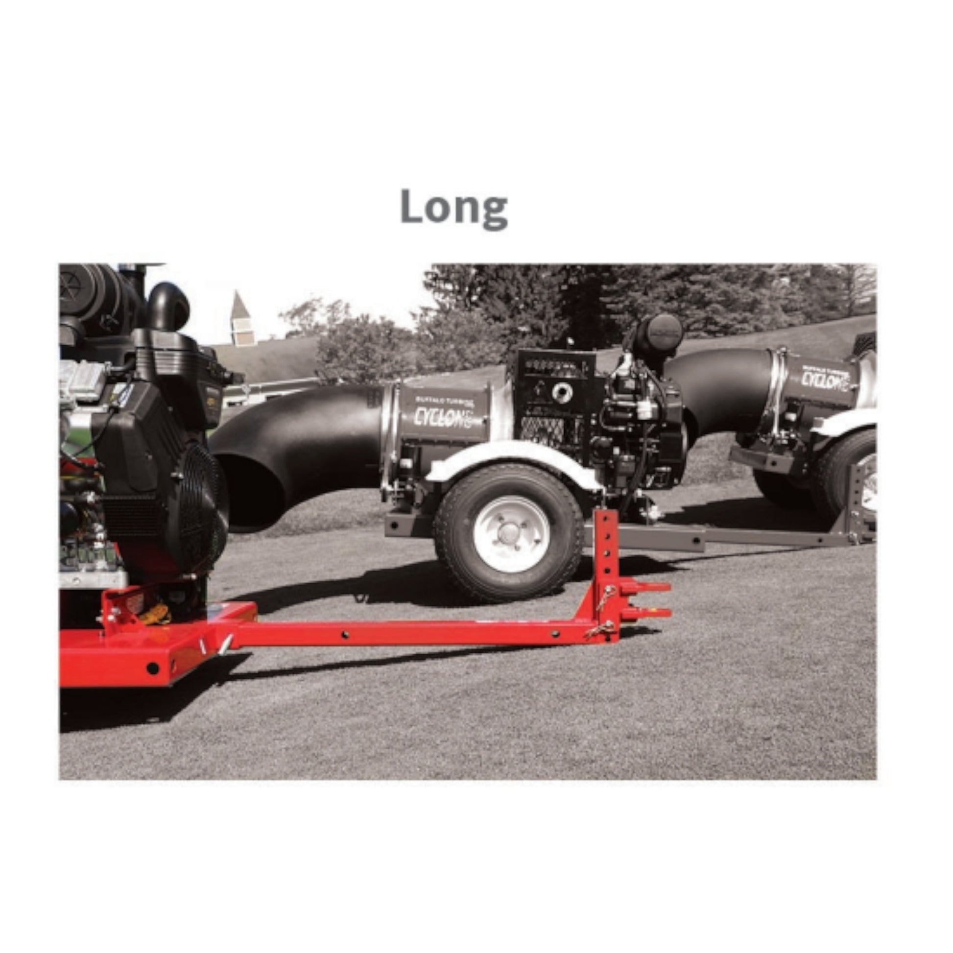 Buffalo Turbine Cyclone KB7 tour-behind turbine-style debris blower with 26.5 HP EFI engine and remote 360 degree nozzle