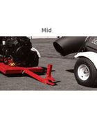 Buffalo Turbine Cyclone KB7 tour-behind turbine-style debris blower with 26.5 HP EFI engine and remote 360 degree nozzle