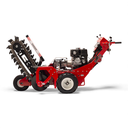 Barreto 1324D trencher with Honda GX390 engine and 24–36 inch digging depth