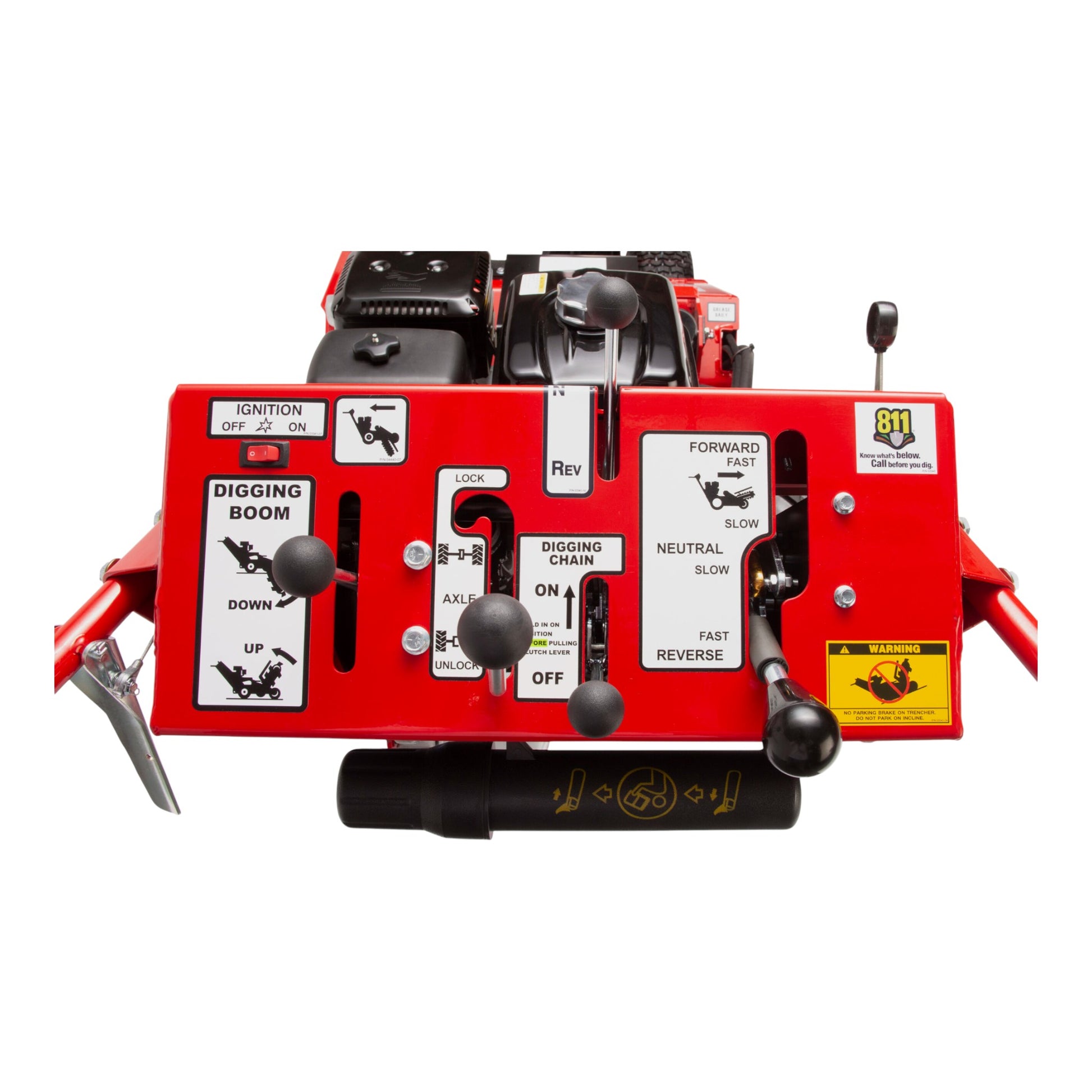 Barreto 1324D trencher with Honda GX390 engine and 24–36 inch digging depth