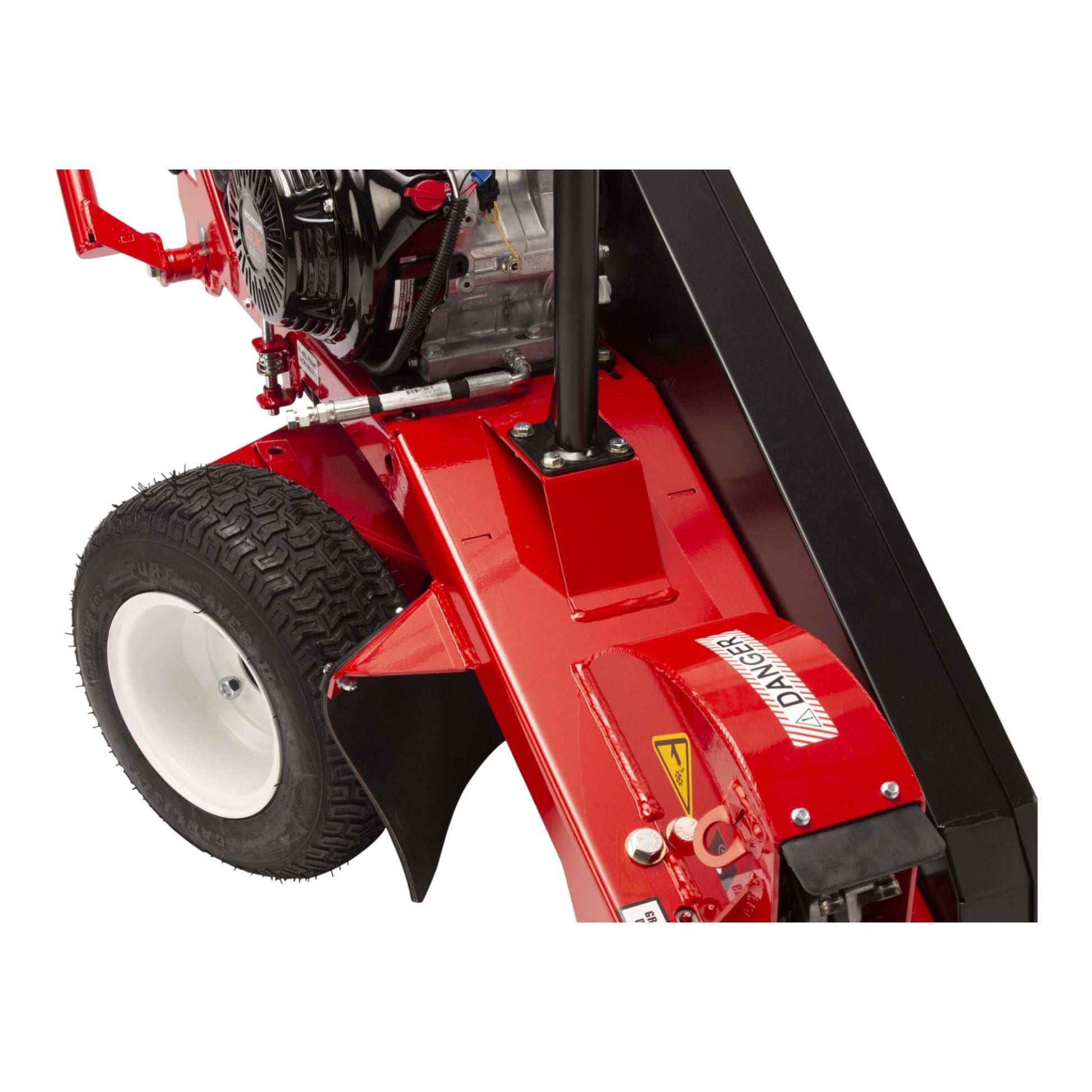 Barreto 13SGH/16SGB stump grinder with Honda engine, swivel cutting head, and heavy-duty carbide teeth