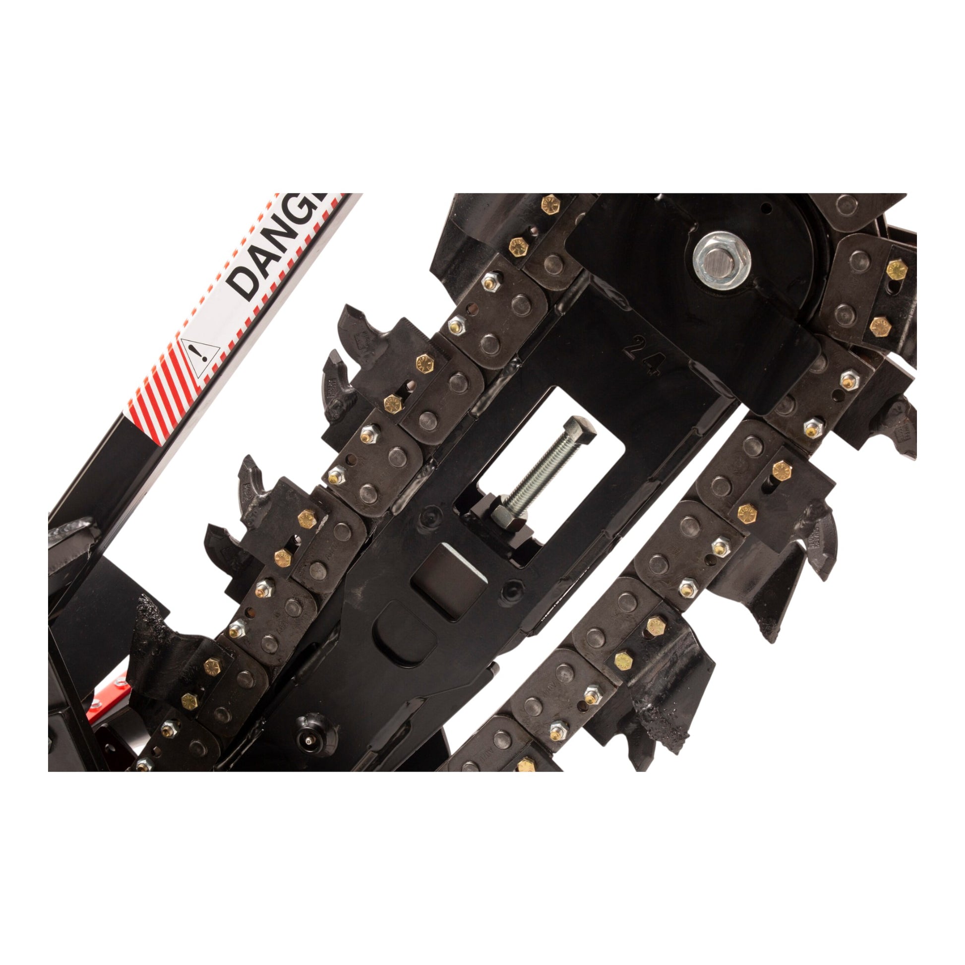 Barreto 2024RTKH trencher with Honda GX630 engine, track drive, and 24–42 inch digging depth