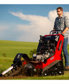Barreto 2024RTKH trencher with Honda GX630 engine, track drive, and 24–42 inch digging depth