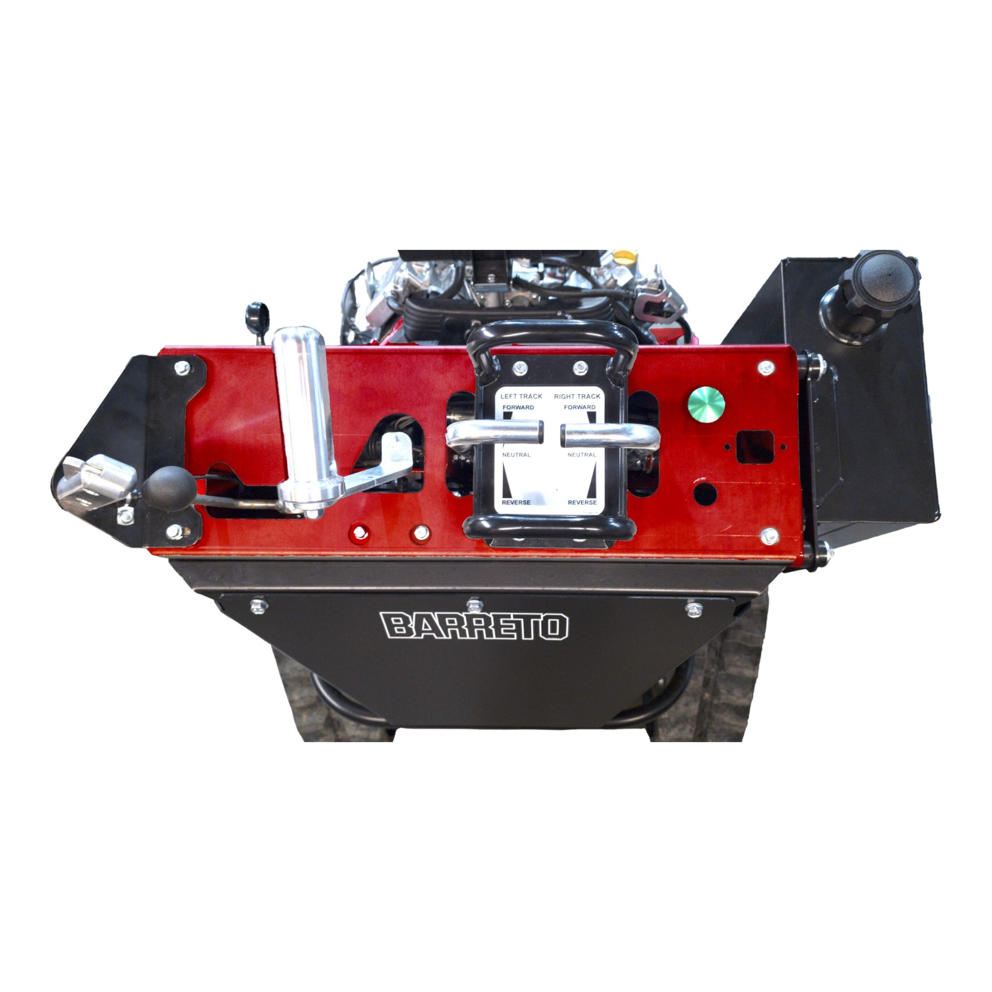 Barreto 30SG stump grinder with track drive system, hydraulic cutter wheel, and 31 HP Vanguard engine