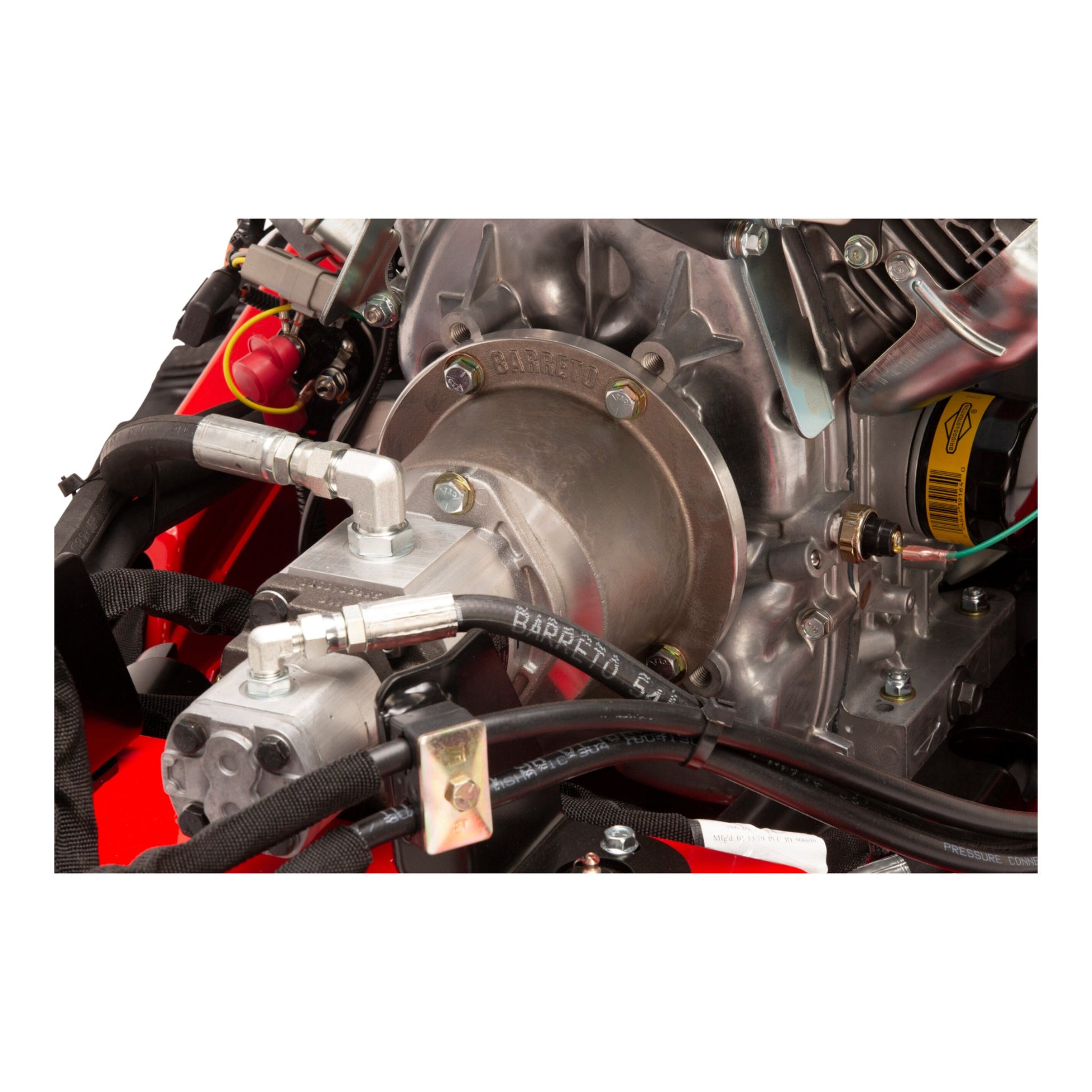 Barreto 30SG stump grinder with track drive system, hydraulic cutter wheel, and 31 HP Vanguard engine