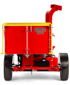 Barreto 3107C wood chipper with 31 HP engine, 7-inch chipping capacity, and heavy-duty hydraulic feed