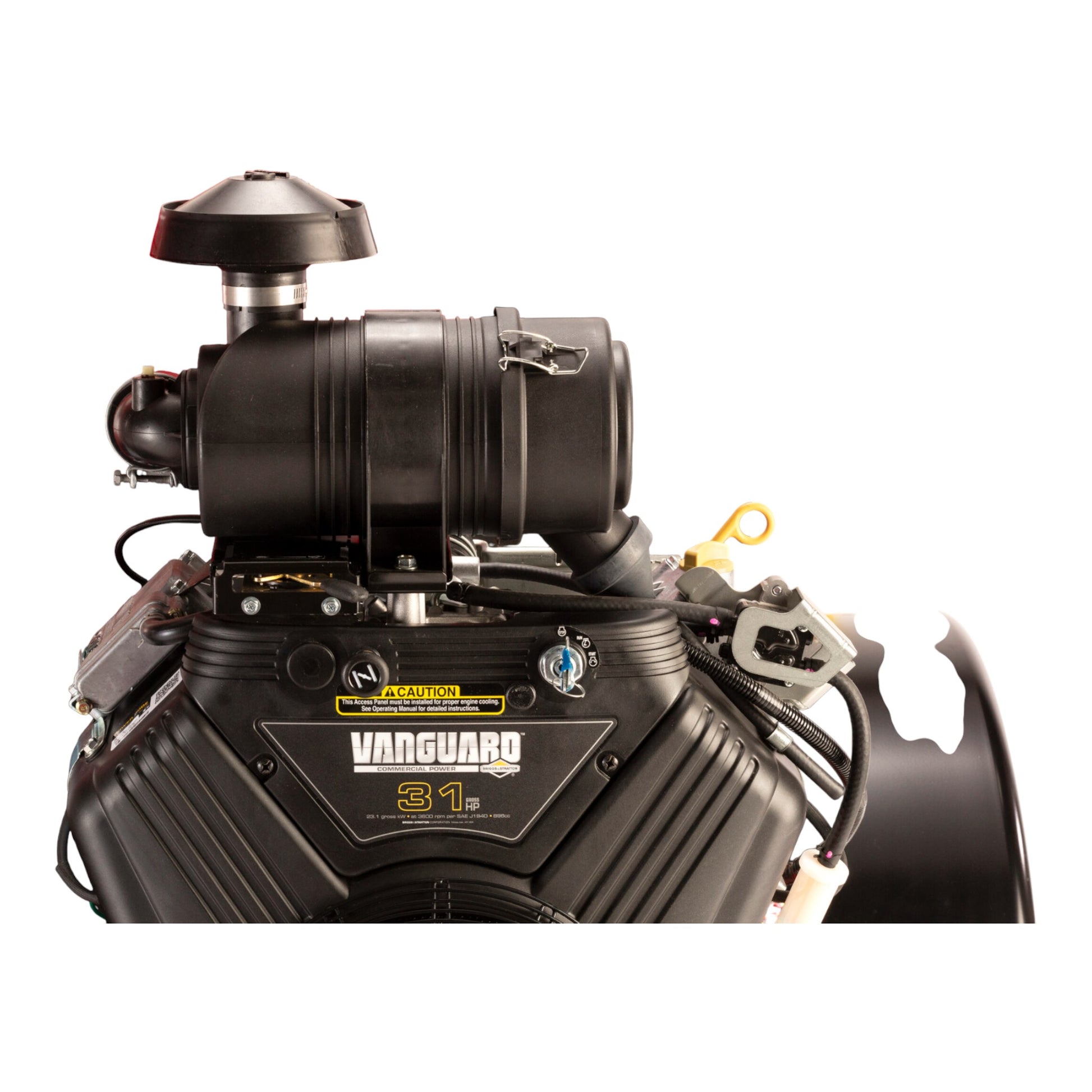 Barreto 3107C wood chipper with 31 HP engine, 7-inch chipping capacity, and heavy-duty hydraulic feed