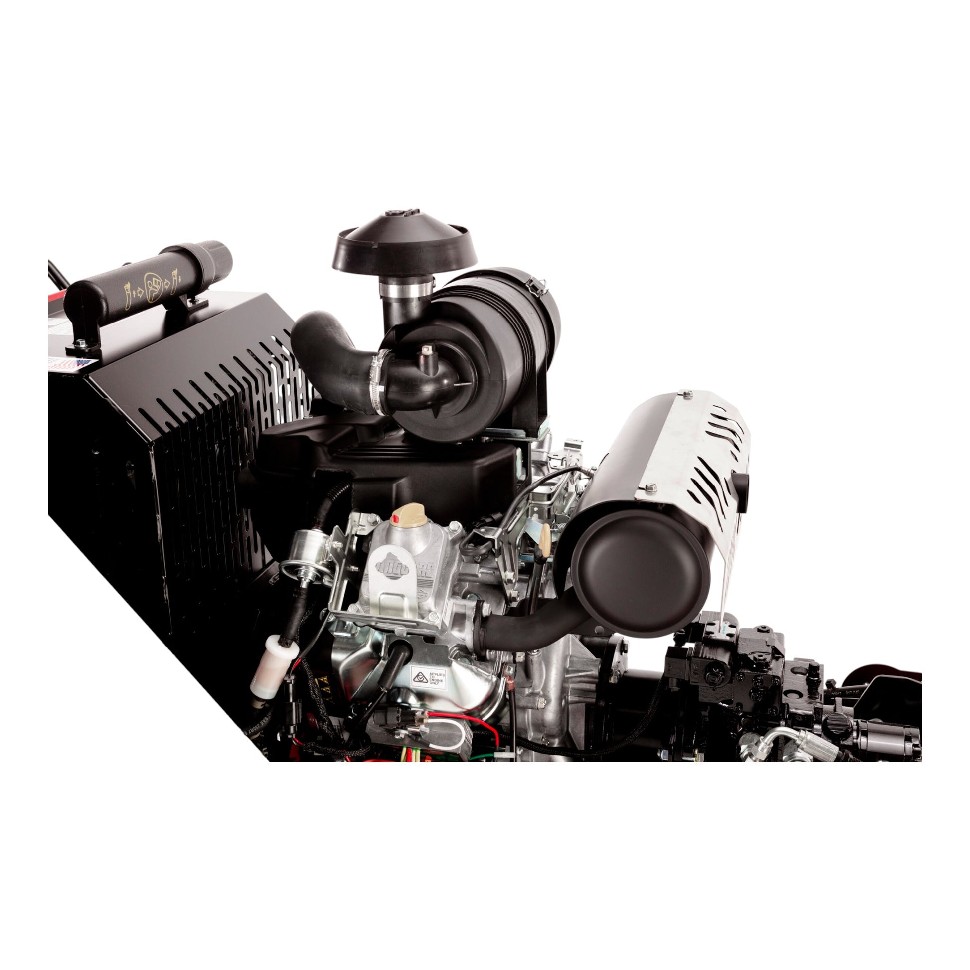 Barreto 37SG stump grinder with track drive, hydraulic cutter wheel, and 37 HP Vanguard engine