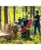 Barreto 37SG stump grinder with track drive, hydraulic cutter wheel, and 37 HP Vanguard engine