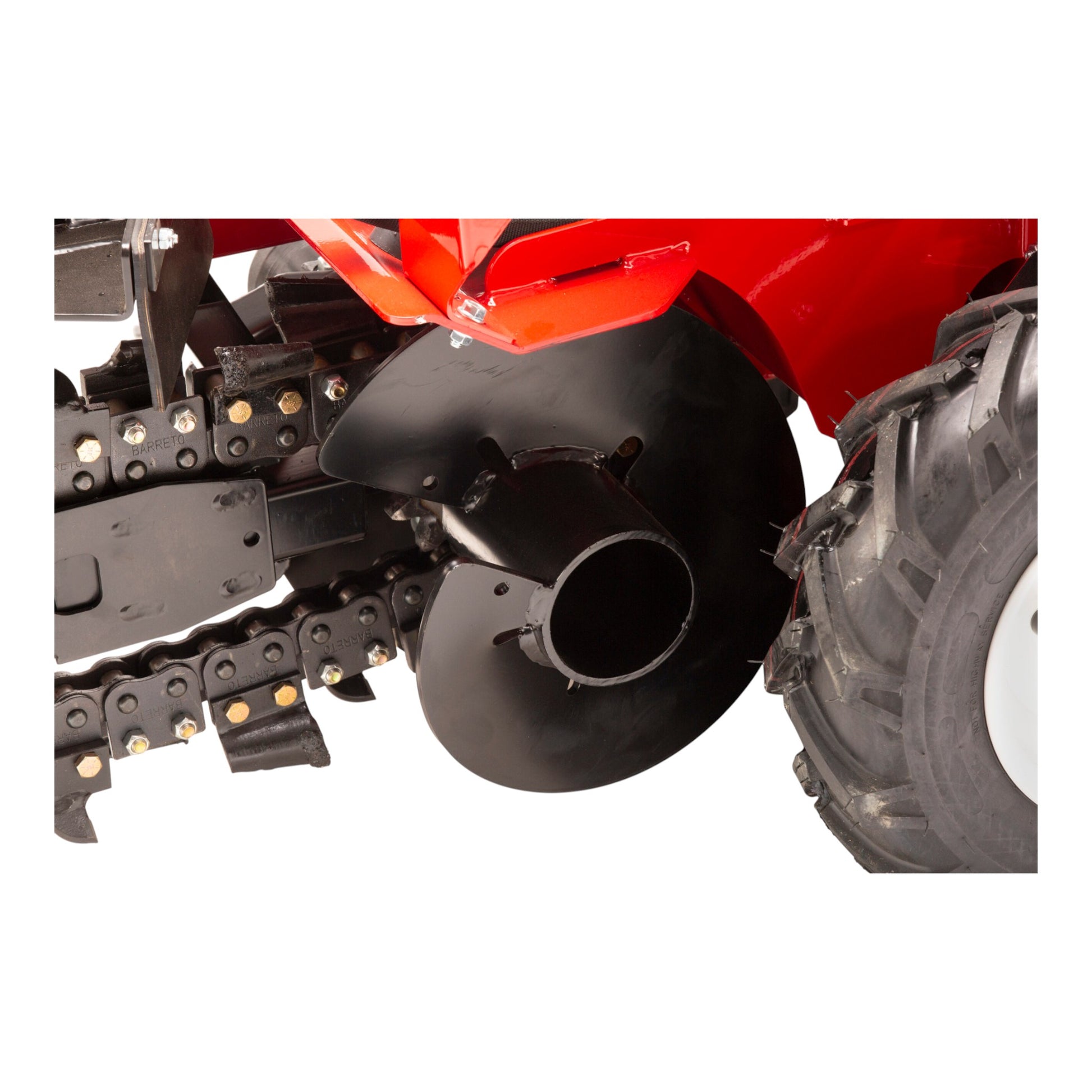 Barreto 712MTH micro trencher with Honda GX200 engine and 12–18 inch digging depth options