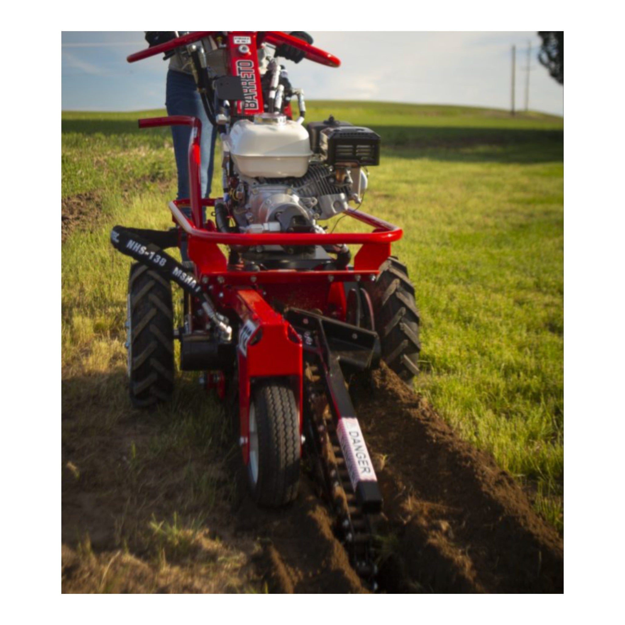 Barreto 712MTH Honda GX200 Micro Trencher - 12