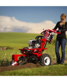 Barreto 712MTH micro trencher with Honda GX200 engine and 12–18 inch digging depth options