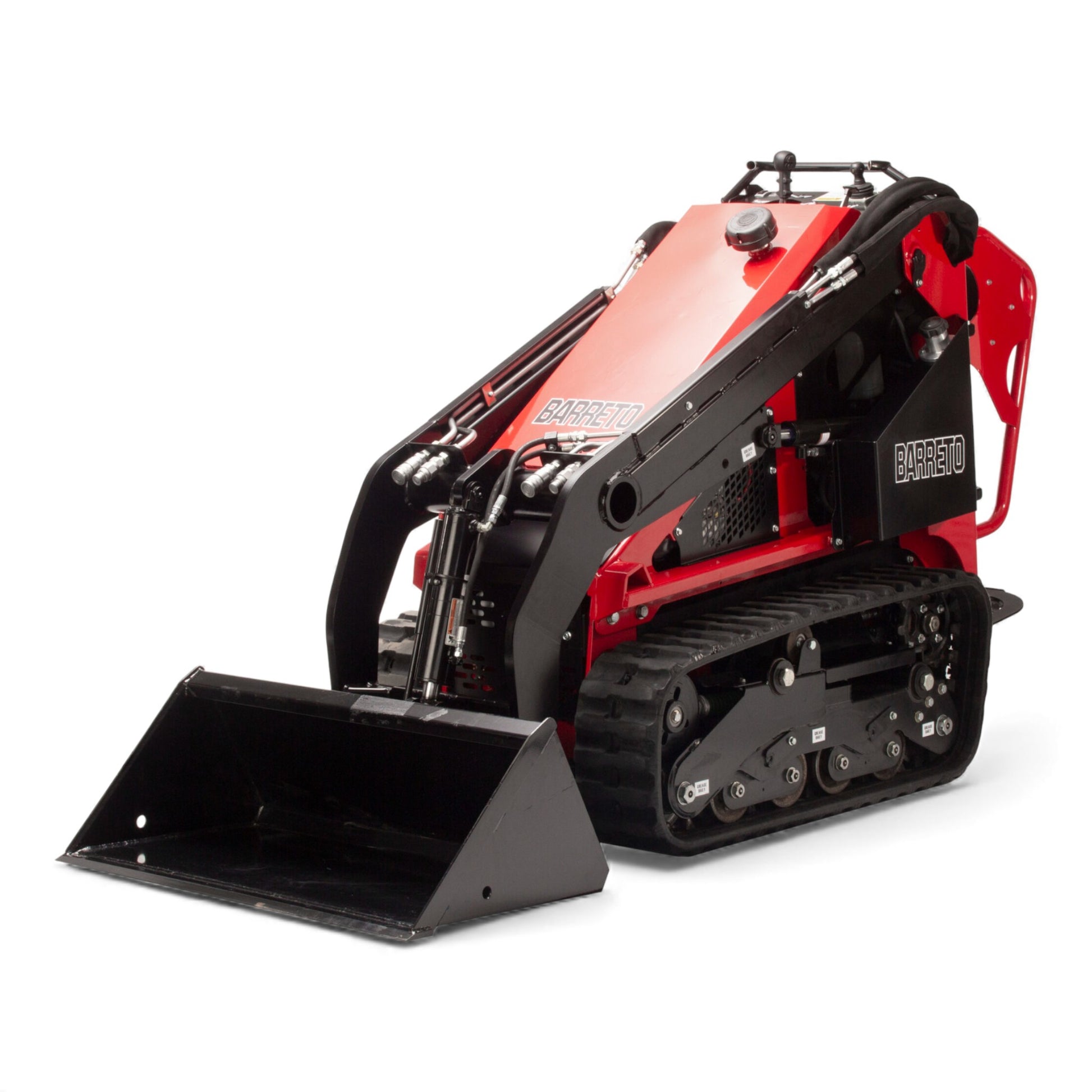 Barreto 825TKL mini track loader with 25 HP Kubota diesel engine and 976.5 lb operating capacity