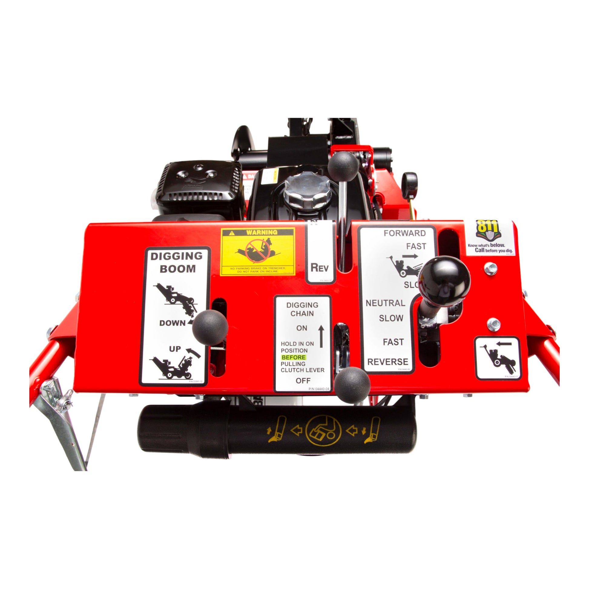 Barreto 912HM mini trencher with Honda GX270 engine and 12, 18, or 24 inch trenching depth options