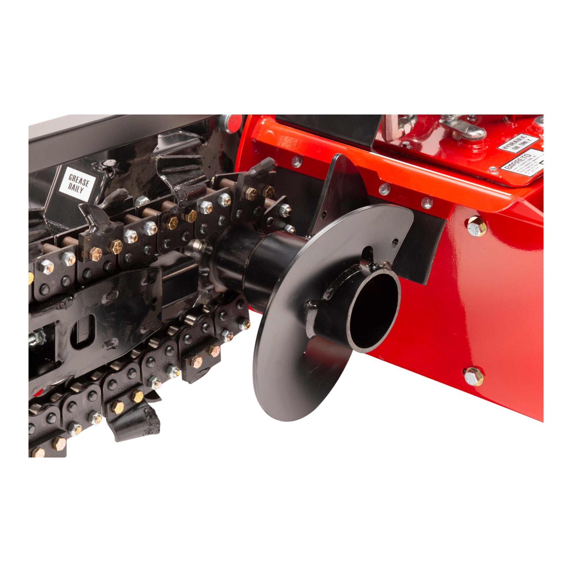 Barreto 912HM mini trencher with Honda GX270 engine and 12, 18, or 24 inch trenching depth options