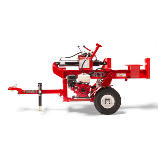 Barreto 920LS/922LS log splitter with 10 HP engine and heavy-duty hydraulic splitting power
